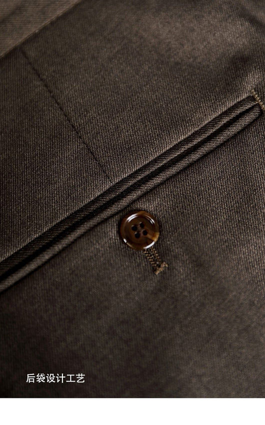 Pantalón de Vestir Cintura Alta Hombre Primavera Verano Corte Recto - Image 19
