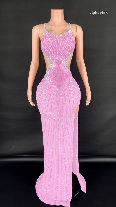 Vestido Bodycon Brillante sin Mangas con Cintura Ajustada para Fiesta y Presentaciones - Image 14