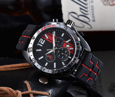 Reloj Deportivo Taijia de Cuarzo con Correa de Goma Roja y Segundero Funcional - Image 5