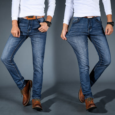 Jeans Slim Fit Elásticos Estilo Coreano Retro para Jóvenes - Image 5