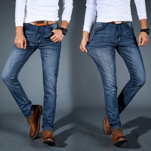 Jeans Slim Fit Elásticos Estilo Coreano Retro para Jóvenes - Image 5