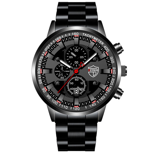 Reloj de Pulsera Hombre Acero Inoxidable con Esfera Luminosa - Image 5