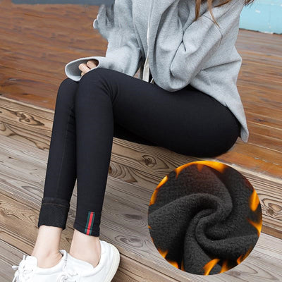 Pantalones Térmicos Ajustados para Mujer con Forro Polar Grueso - Image 11