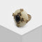 European Retro Natural Agate Bee Ring For Men And Women Blanco Tamaño 7