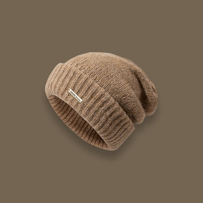 Gorro Tejido Mezcla de Lana en Colores Sólidos - Abrigo Perfecto para Clima Frío - Image 12