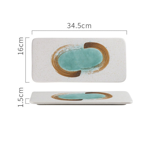 Bandeja Rectangular de Cerámica para Sushi Japonesa - Image 14