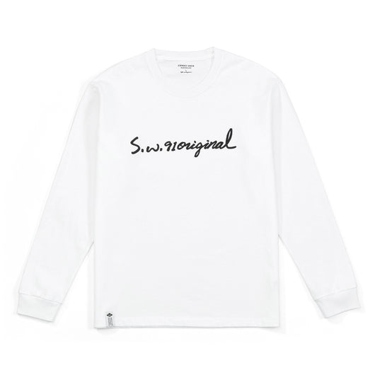 Camiseta Hombre Manga Larga Suelta Otoño Carbón con Estampado de Letras - Image 2