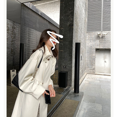 Gabardina Elegante de Largo Medio para Mujer - Estilo Aeropuerto - Image 9
