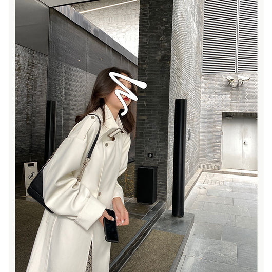Gabardina Elegante de Largo Medio para Mujer - Estilo Aeropuerto - Image 9