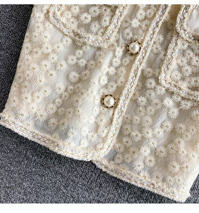 Conjunto Dos Piezas Estilo Occidental con Falda Bordada Rejuvenecedor - Image 9