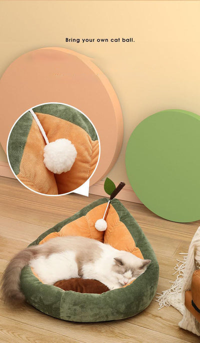 Cama Cálida y Acogedora para Gatos y Perros Pequeños - Nido de Algodón Suave - Image 9