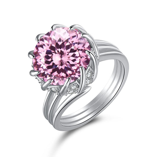 Anillo de Plata 925 con Circonitas de Corte Fuego para Mujer - Image 9