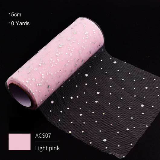 Pañuelo de Gasa con Lentejuelas y Lunares Pequeños - Image 5
