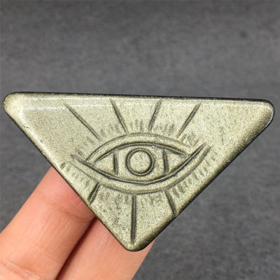 Amuleto de Obsidiana Negra Tallada - Ojo de Horus en Cristal Natural - Image 13