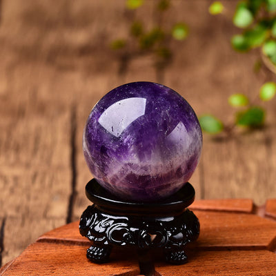 Esfera de Cristal Amatista Pulida - Bola de Cuarzo Violeta - Image 8