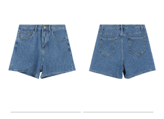 Shorts de Mezclilla Cintura Alta Pierna Ancha - Image 16
