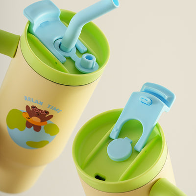 Vaso Térmico de Gran Capacidad con Pajita - Mantén tus Bebidas Frías Todo el Día - Image 4