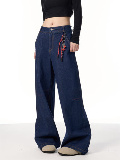 Jeans Retro Americano con Diseño de Cordón - Image 7
