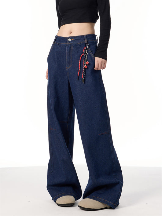 Jeans Retro Americano con Diseño de Cordón - Image 7