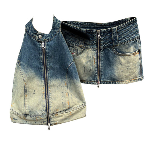 Pantalón Denim Vintage Efecto Desgastado - Colección Verano - Image 10