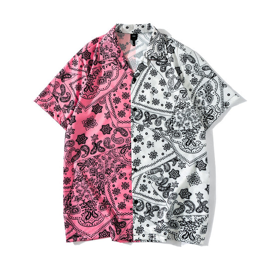 Cardigan de Playa Estampado Flor de Cajú Manga Corta para Hombre - Image 8