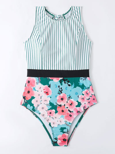 Traje de Baño Enterizo Estampado con Tirantes Ajustables para Mujer - Image 25