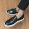 Tenis Casuales Británicos con Borlas para Hombre Talla Grande
