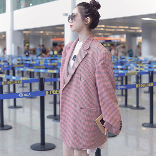 Traje Cuadros Rosa Elegante - Image 8
