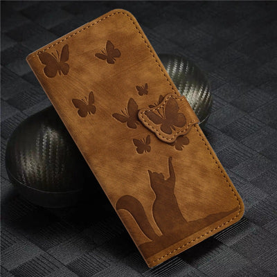 Funda de Cuero para Celular con Mariposa en Relieve - Image 40