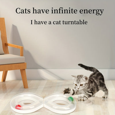 Juguete Interactivo para Gatos con Pista Giratoria y Pelota - Image 19