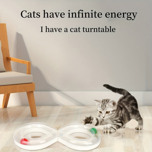 Juguete Interactivo para Gatos con Pista Giratoria y Pelota - Image 19