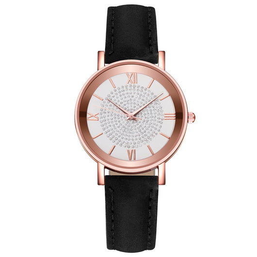 Reloj de Cuarzo para Mujer con Patrón Solar y Escala Romana - Image 12