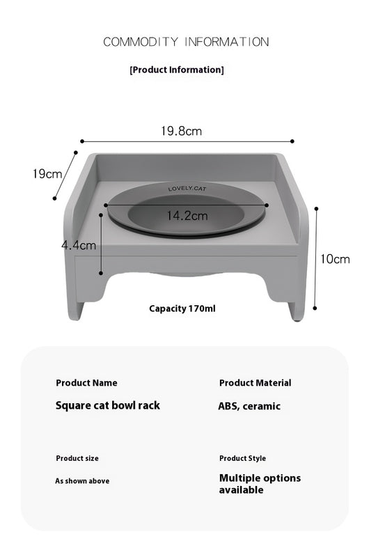 Comedero Elevado de Cerámica para Gatos con Marco Ajustable - Image 19