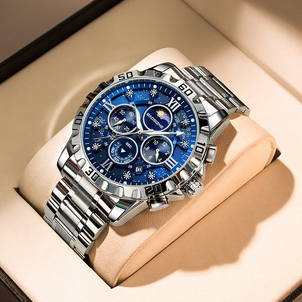 Reloj de Cuarzo Luminoso Impermeable para Hombre - Elegancia Profesional