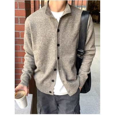 Cardigan Casual Cuello Solapa con Botones para Hombre - Image 7