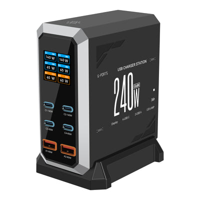 Cargador USB Múltiple 240W con Pantalla Inteligente - Image 14