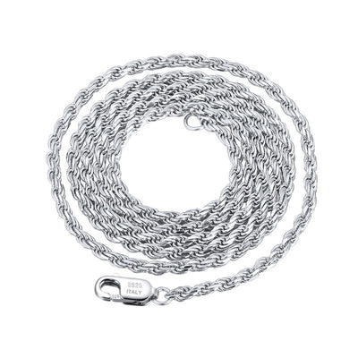 Cadena de Plata Esterlina Trenzada para Mujer - Image 7