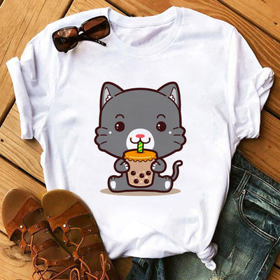 Playera Estampado Té con Leche - Manga Corta para Mujer - Image 7