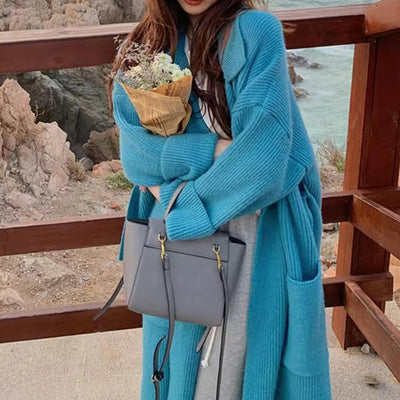 Suéter de Alpaca Tejido a Mano - Abrigo Acogedor Boho para Mujer - Image 10
