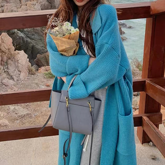 Suéter de Alpaca Tejido a Mano - Abrigo Acogedor Boho para Mujer - Image 10