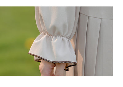 Vestido Largo Elegante con Mangas Largas Estilo Universitario para Mujer - Image 23
