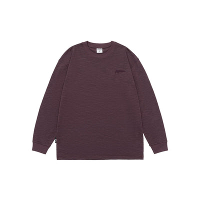 Camiseta de Algodón Pima con Bordado Minimalista - Manga Larga Cuello Redondo - Image 9