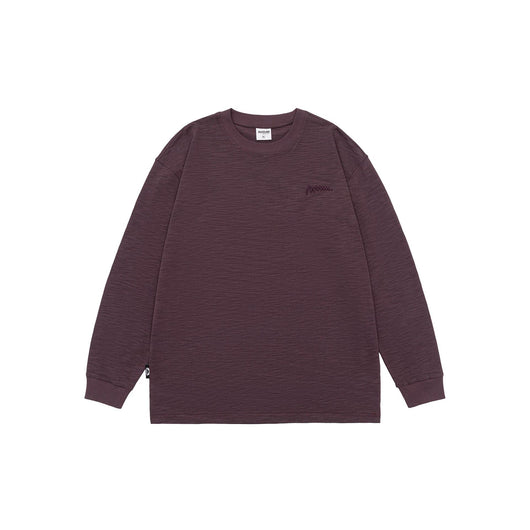 Camiseta de Algodón Pima con Bordado Minimalista - Manga Larga Cuello Redondo - Image 9