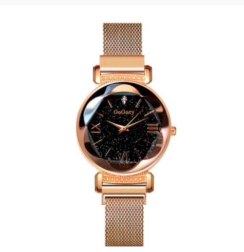 Reloj de Cuarzo para Dama con Malla Diamond Point, Diseño Simple y Elegante - Image 9