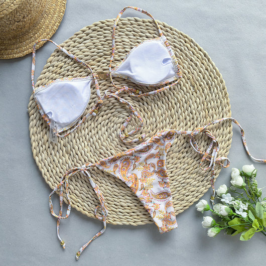 Traje de Baño Bikini Negro y Blanco Dividido para Mujer - Image 22