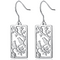 Aretes de Plata 925 con Diseño Hueco de Pájaros