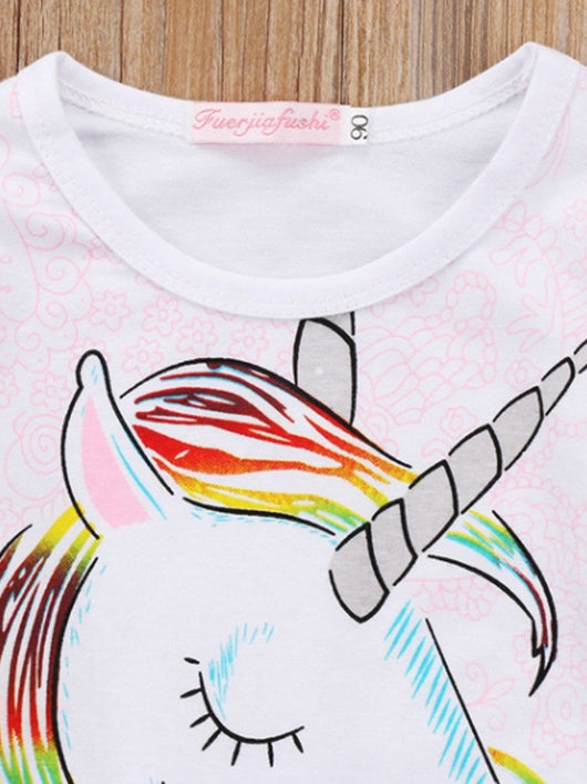 Camiseta Infantil Estampado Caballo 3D - Moda Europea Tendencia - Image 4