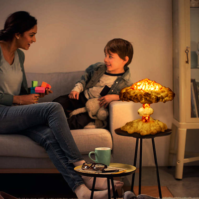 Lámpara de Nube Seta para Dormitorio - Luz Ambiental Explosiva - Image 6
