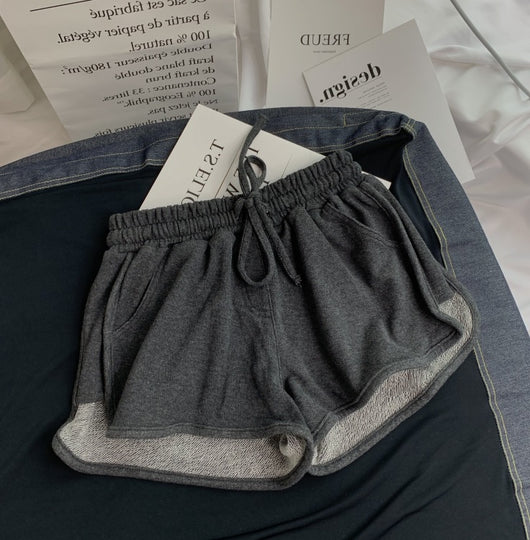 Pantalones cortos deportivos de pierna ancha para yoga y casa - Image 12