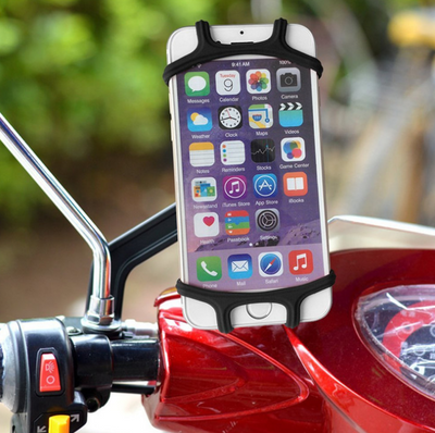 Soporte Universal de Silicona para Smartphone en Bicicleta y Moto